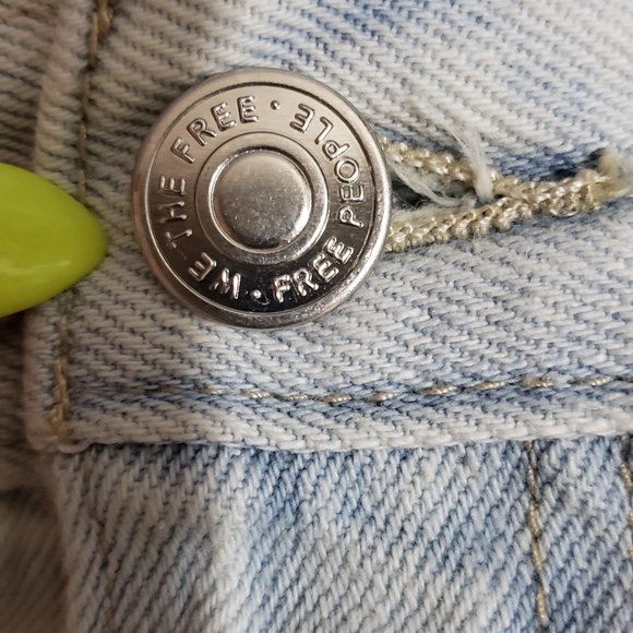 NWT FREE PEOPLE DENIM SKIRT - Picture 5 of 6